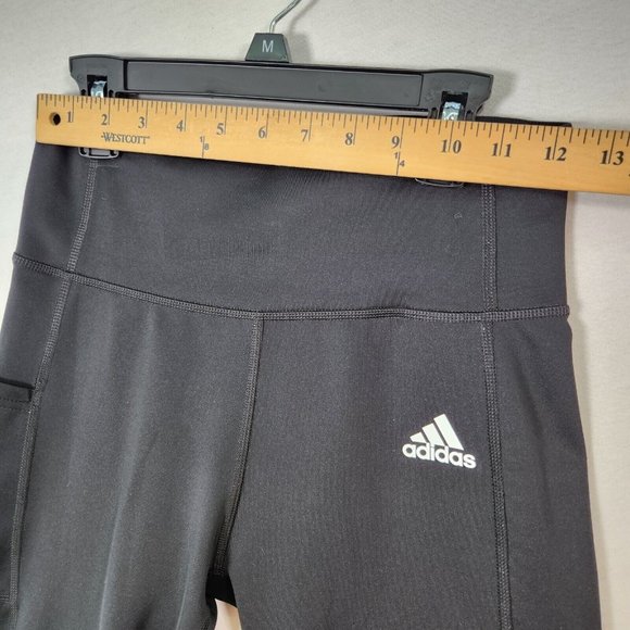 Womens Adidas Leggings Athletic Ankle Pants Size Small Skinny Leg Used - Picture 3 of 13